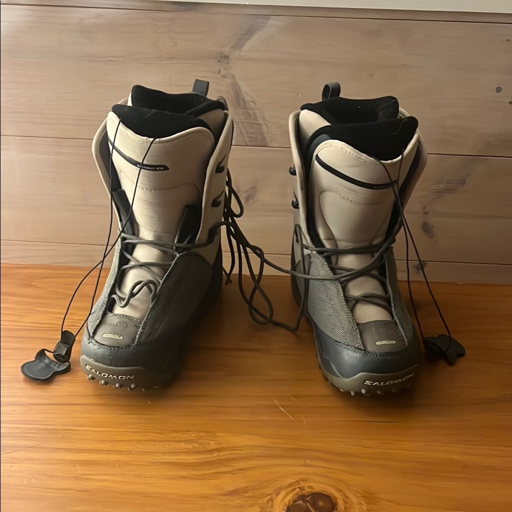 Salomon Women's thermicfit Black and Gray Boots, USA 7.5